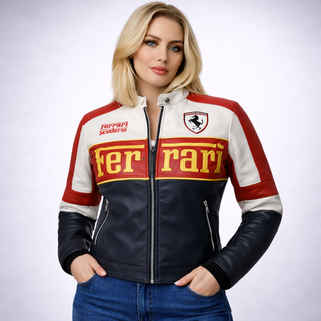 CHAQUETA DAMA MOTERA FERRARI