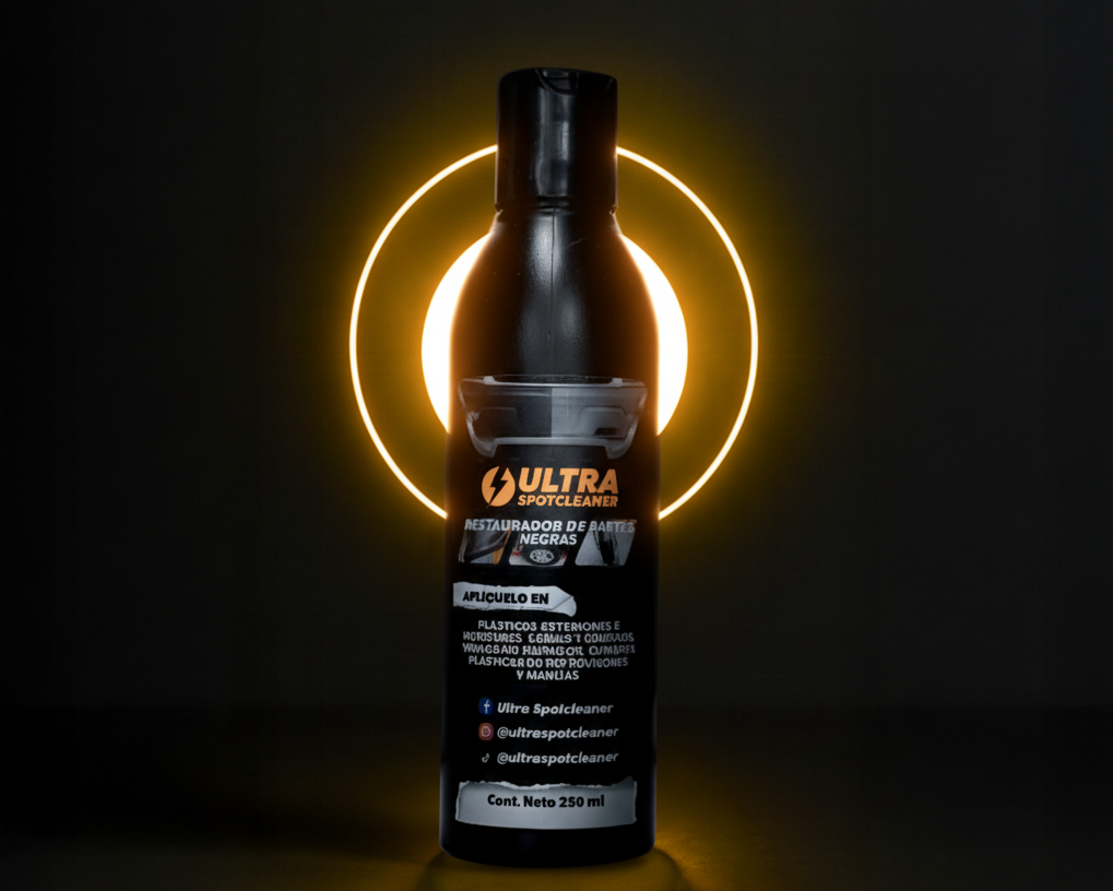 RESTAURADOR DE PARTES NEGRAS - TAMAÑO: 1 LITRO, ACABADO: MATE