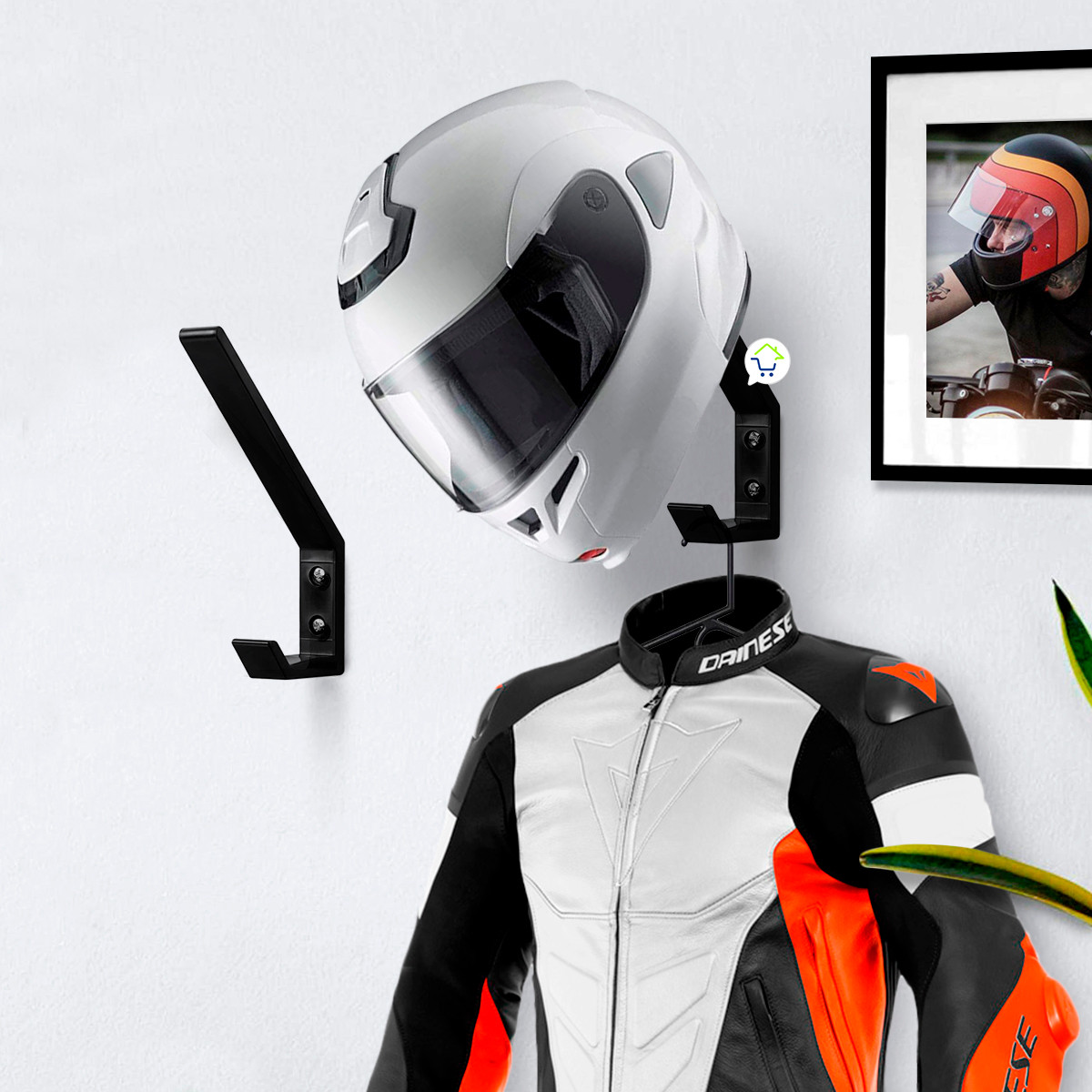 Miniatura 6 de Soporte Casco Moto Multifuncional 628011