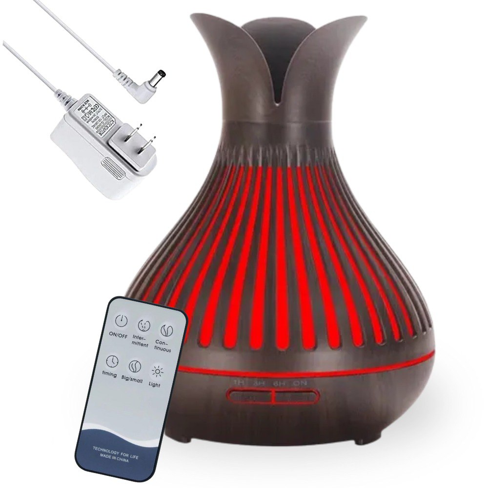 Humidificador Difusor Madera Oscura 350m
