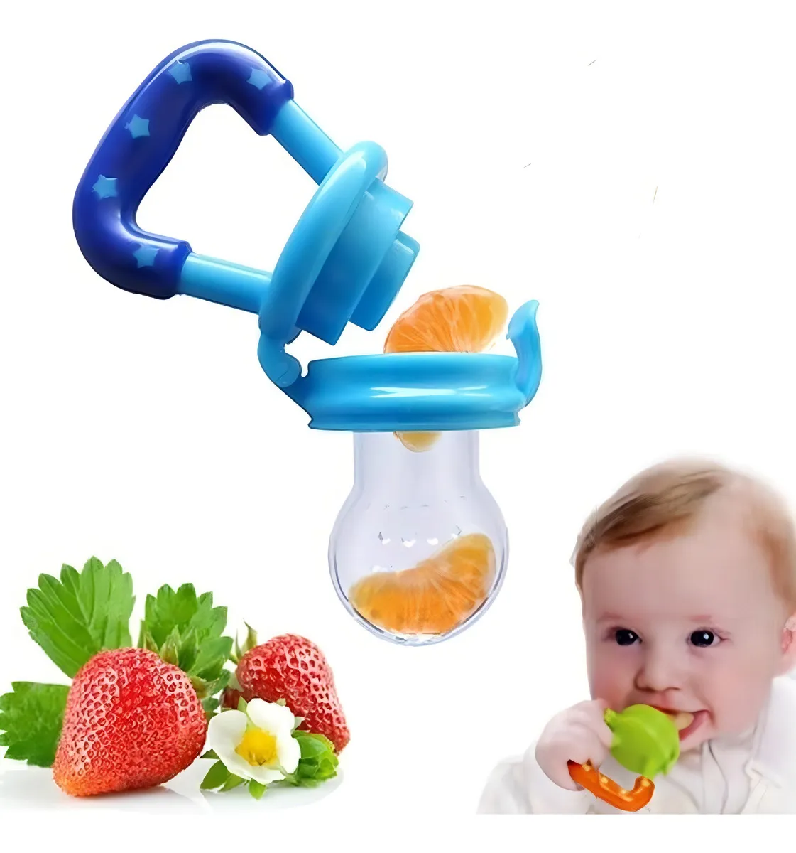 Chupete alimentador de frutas de silicon