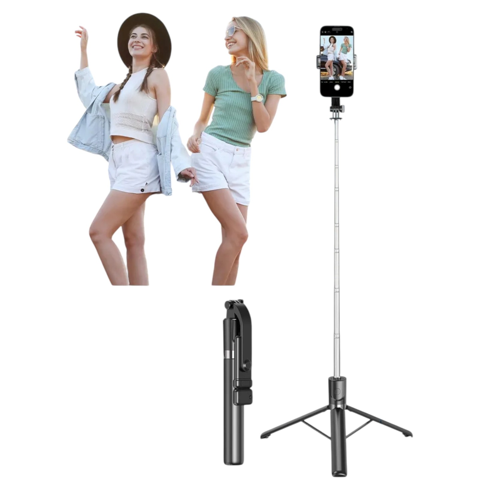 Miniatura 4 de Trípode Selfie Stick 6 en 1 con Luz y Co