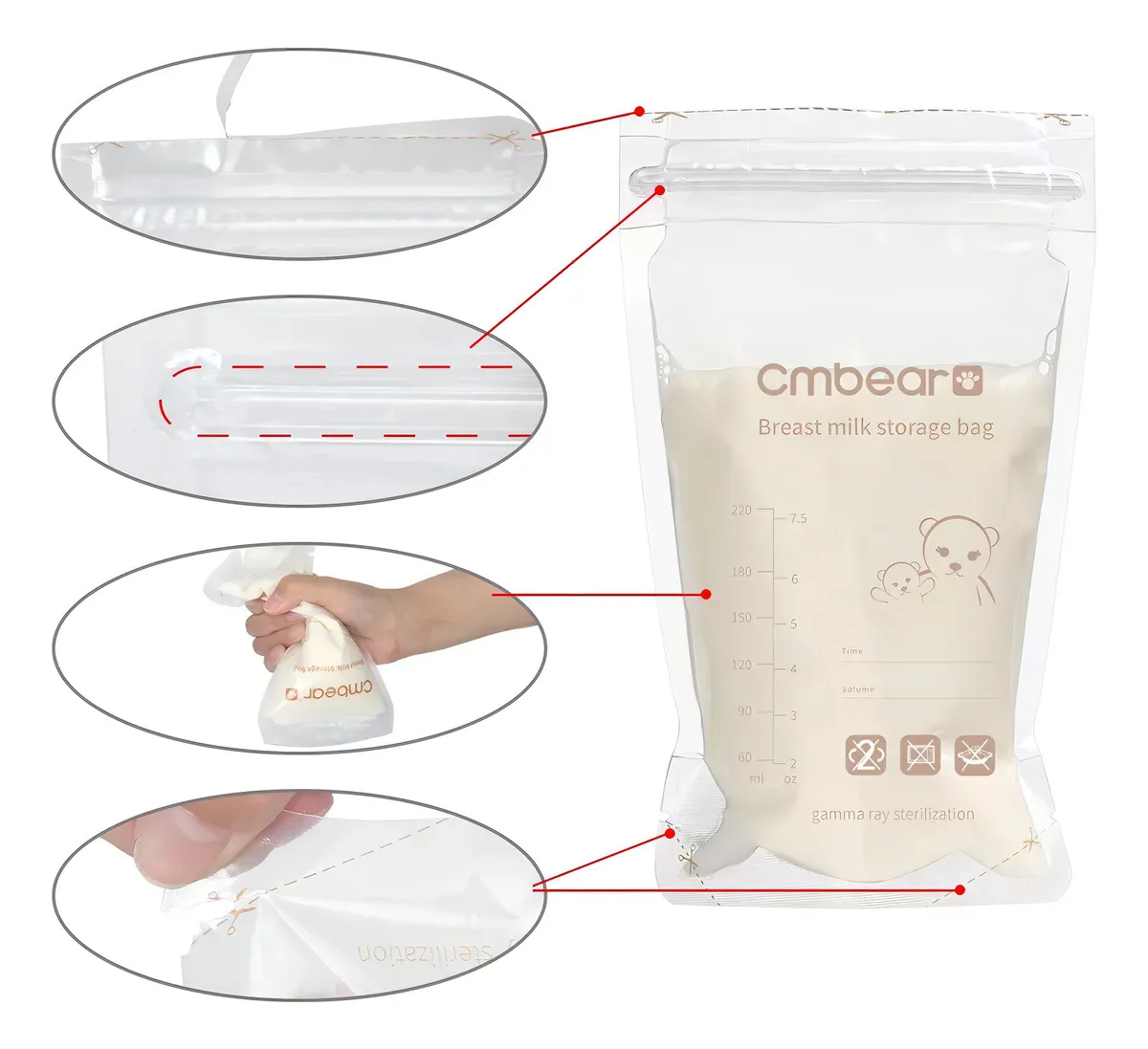 Miniatura 10 de COMBO EXTRACTOR MAS BOLSAS DE LECHE