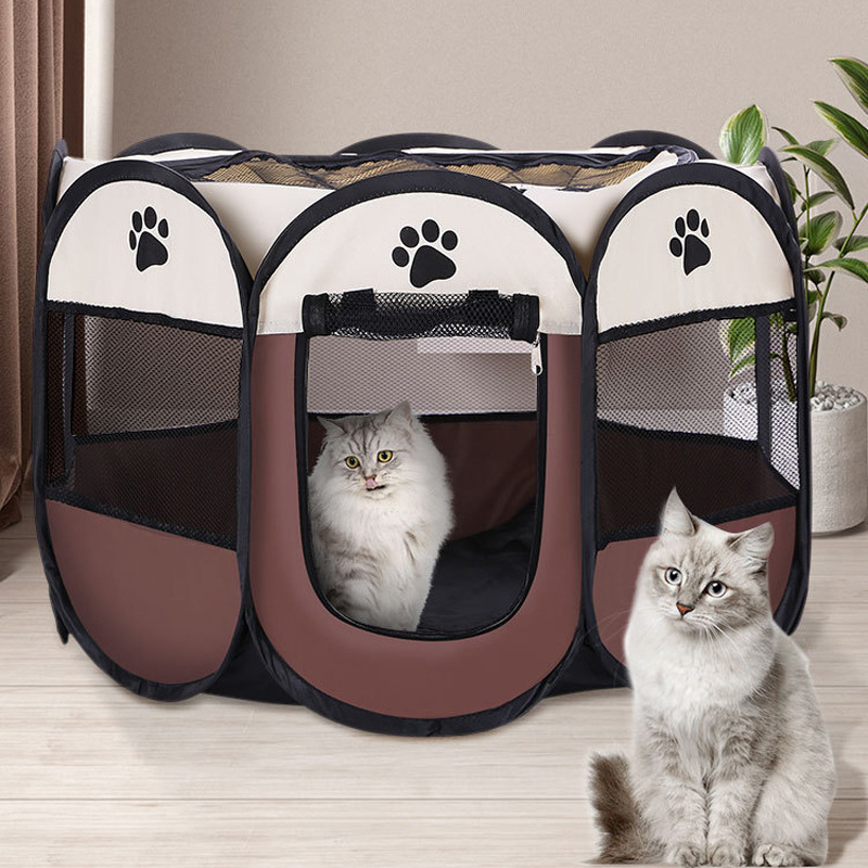 Corral para Mascotas de Tela y Malla