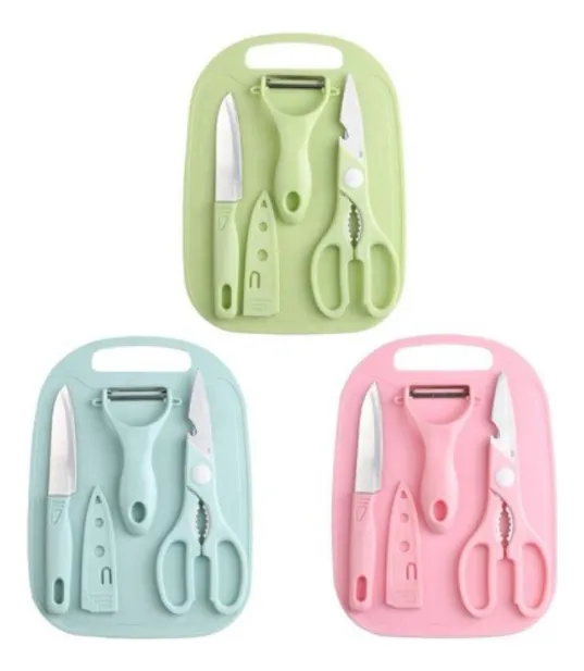 Miniatura 2 de Set Tabla, Cuchillo,Pelador, tijeras