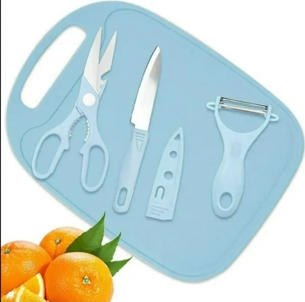 Set Tabla, Cuchillo,Pelador, tijeras