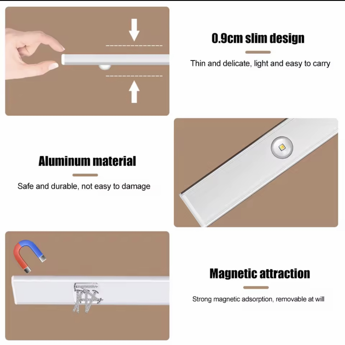 Miniatura 6 de LUZ LED SENSOR MOVNTO ULTRAFINO USB 40CM