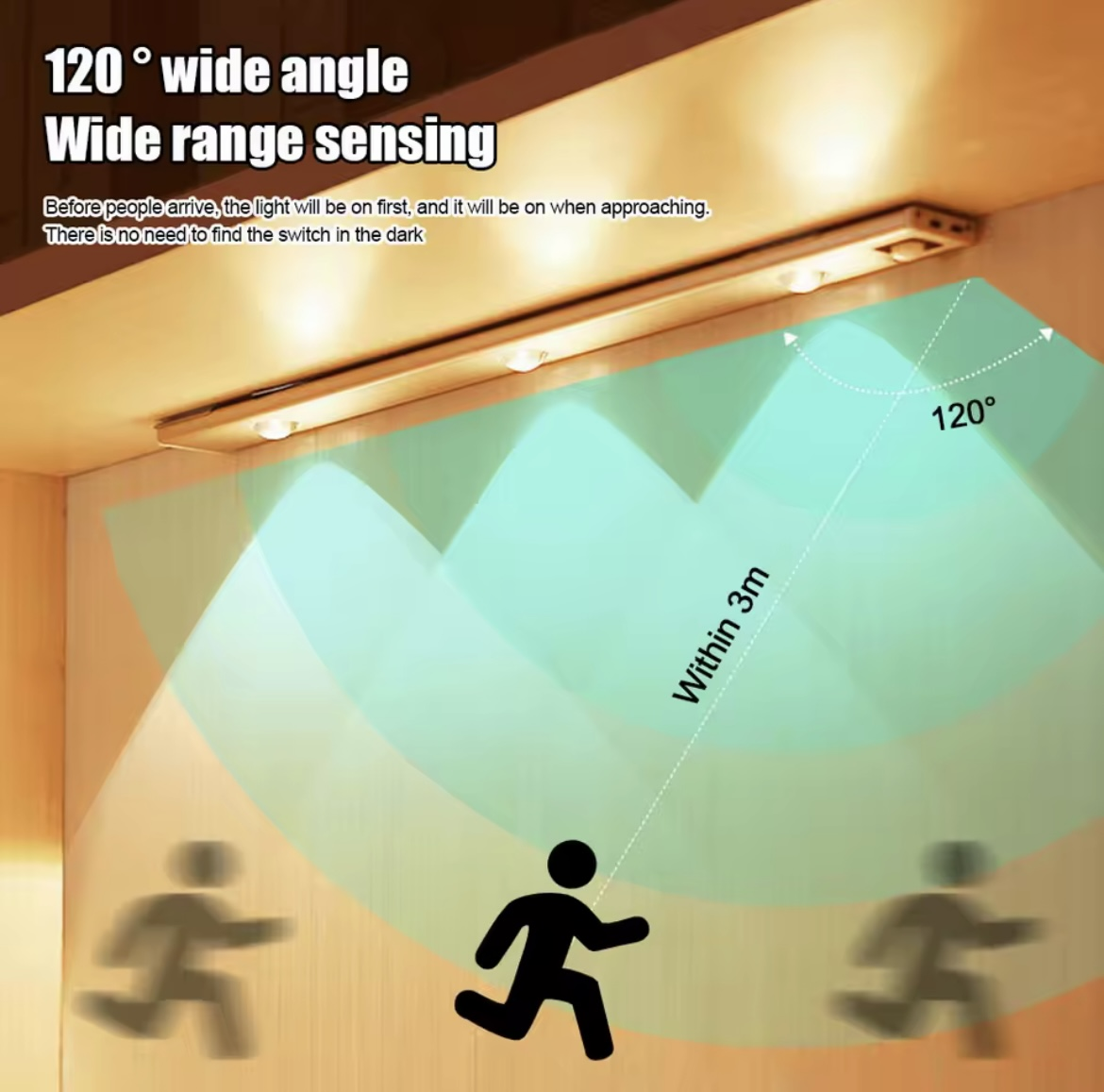 Miniatura 2 de LUZ LED SENSOR MOVNTO ULTRAFINO USB 40CM