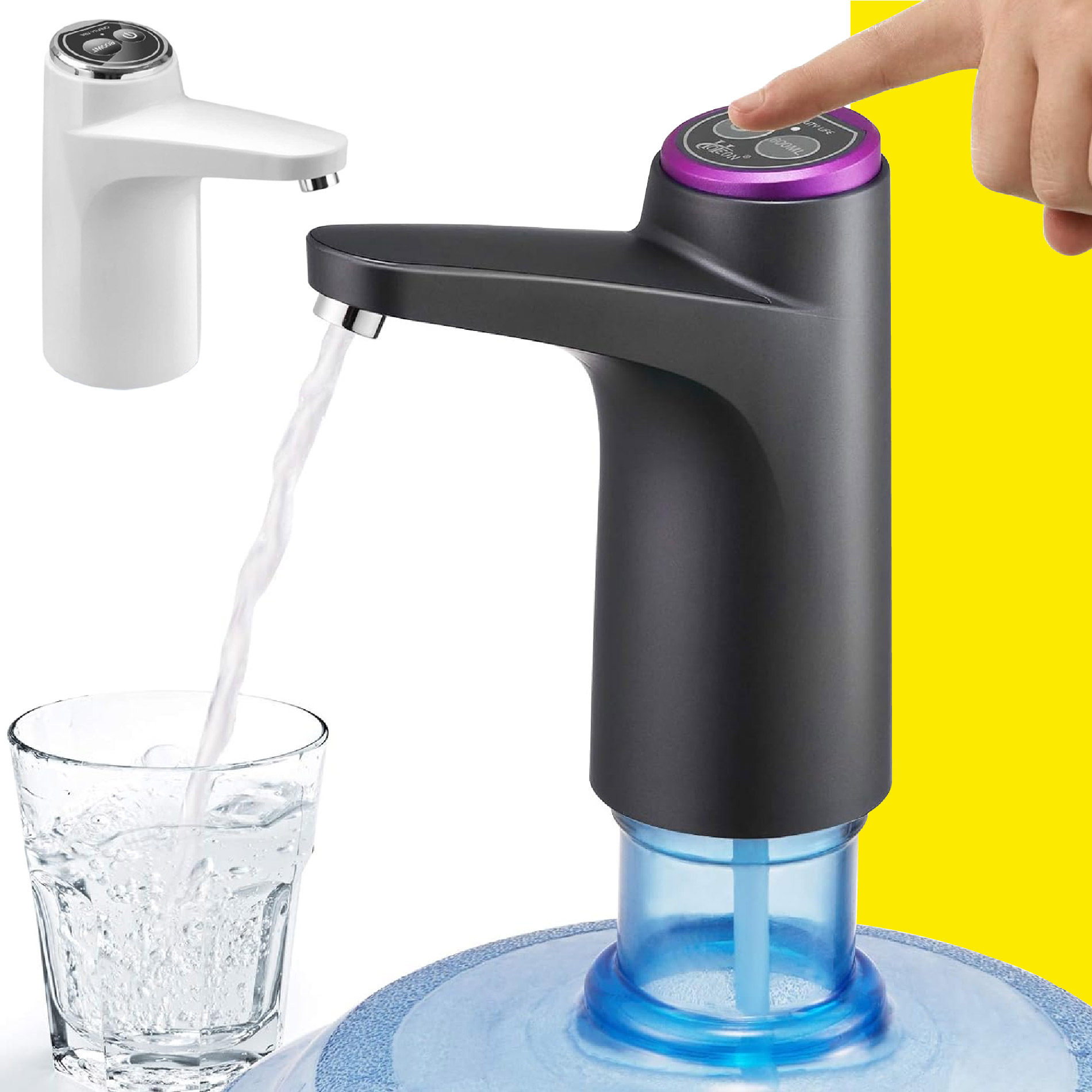 Vista 2 de dispensador de agua lujoso - color: blanco