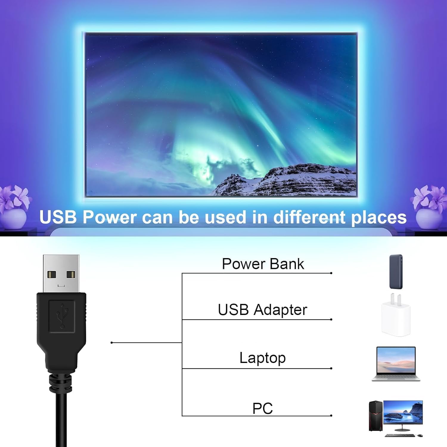 Miniatura 5 de Tira LED RGB Bluetooth De 5M