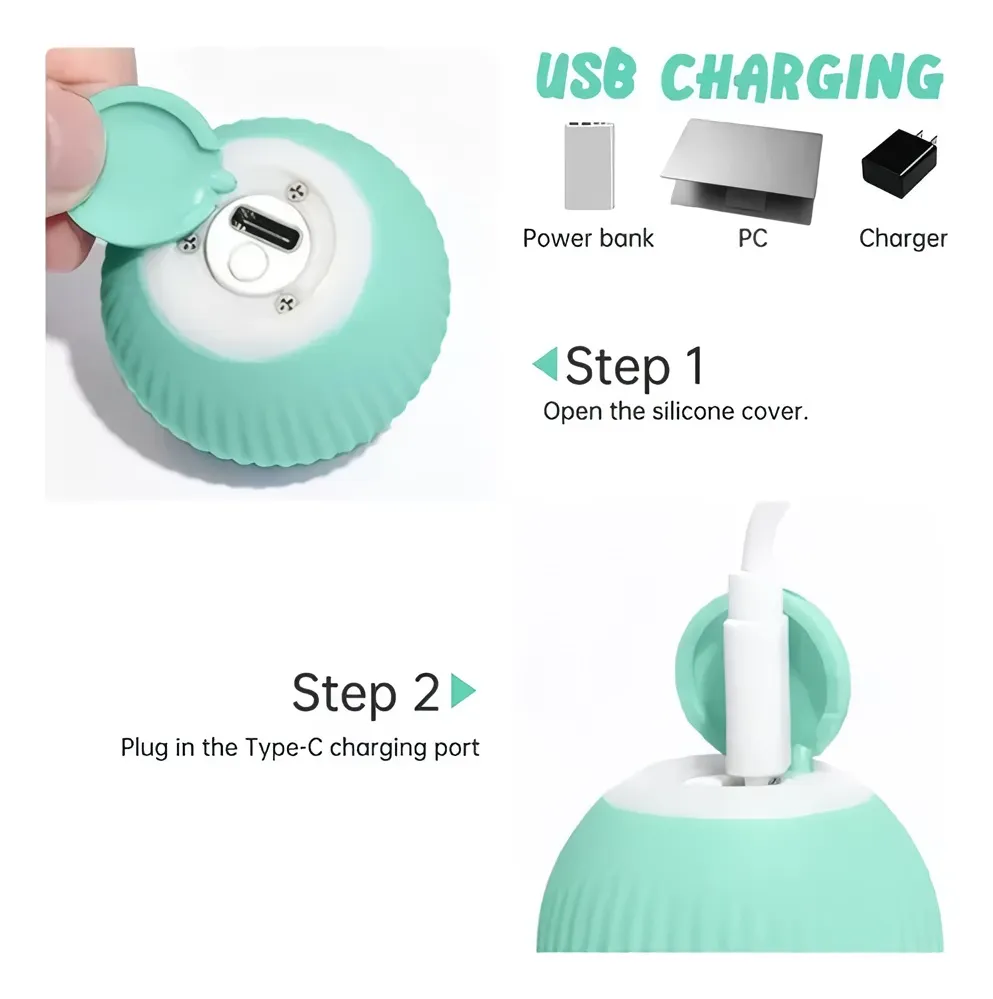 MASCOTAS PELOTA RECARGABLE