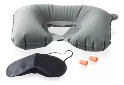 Miniatura 2 de Kit De Almohada De Viaje Inflable + Anti