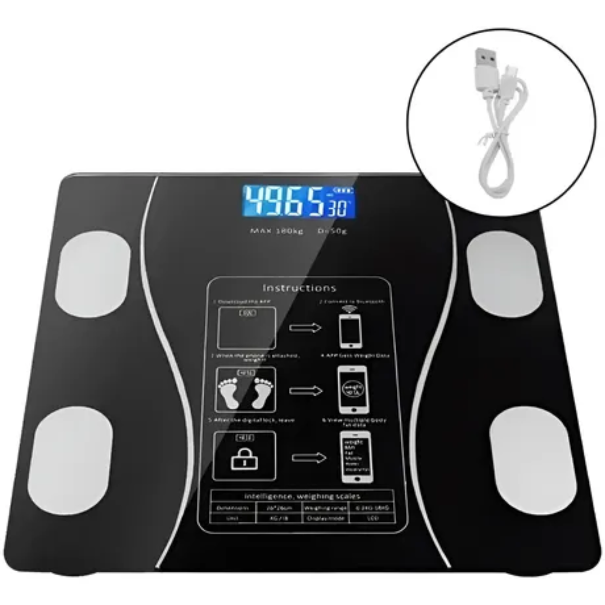 Miniatura 4 de Báscula Digital Inteligente Bluetooth
