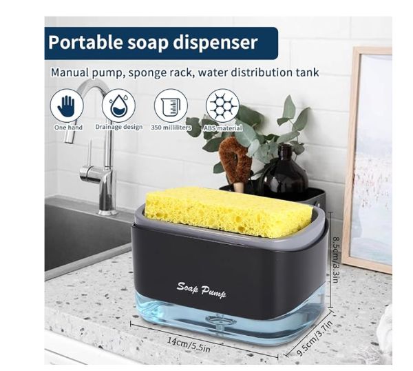 Dispensador De Jabón Para Platos 4 en 1