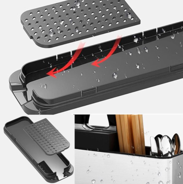 Miniatura 5 de Organizador De Cubiertos 4 Compartimento