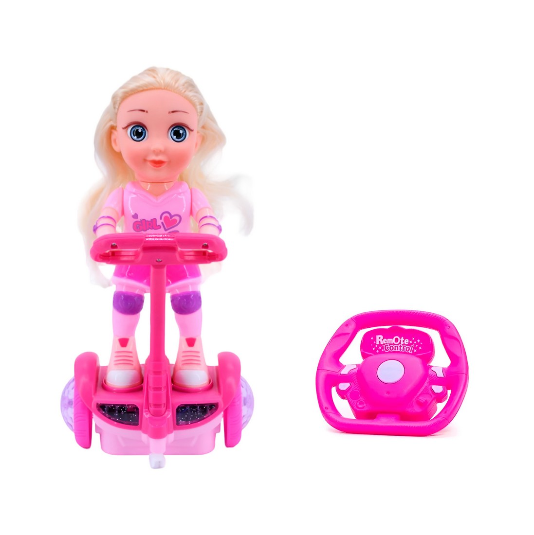 Muñeca Scooter Luces Control Remoto Jugu