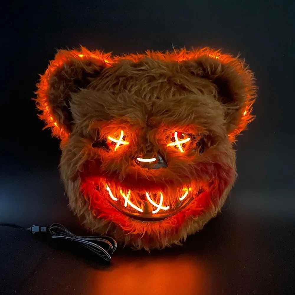 MASCARA OSO LUZ LED + PILAS