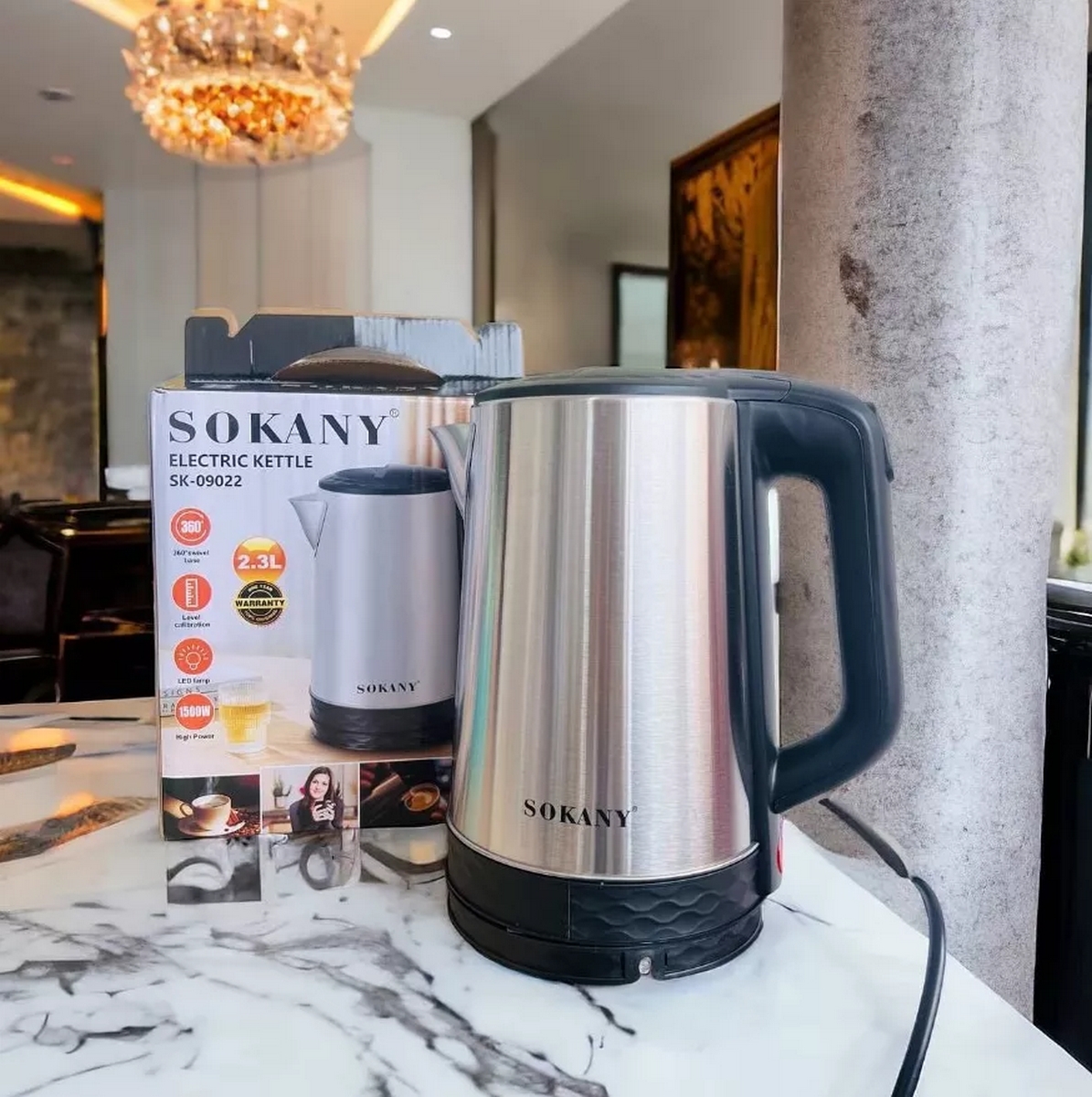 Miniatura 1 de Hervidor Eléctrico Acero Inoxidable 2.3l