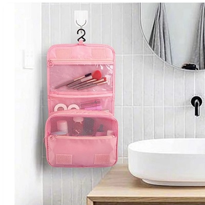 COSMETIQUERA VIAJERA COLOR ROSA