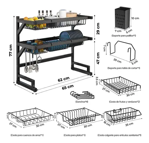 Miniatura 4 de Escurridor 65 cm 2 niveles