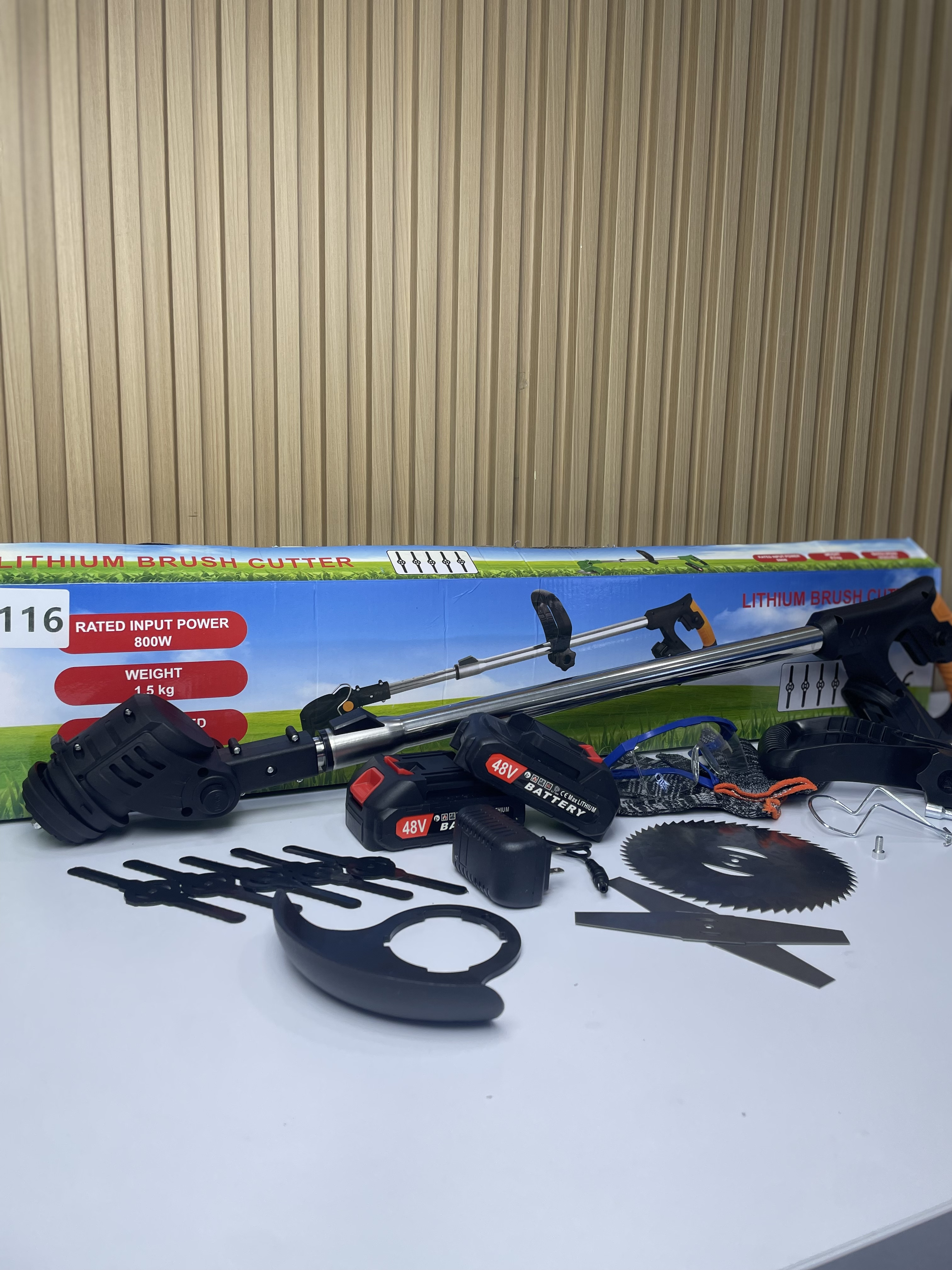 Miniatura 5 de Guadaña Doble Bateria Con Accesorios