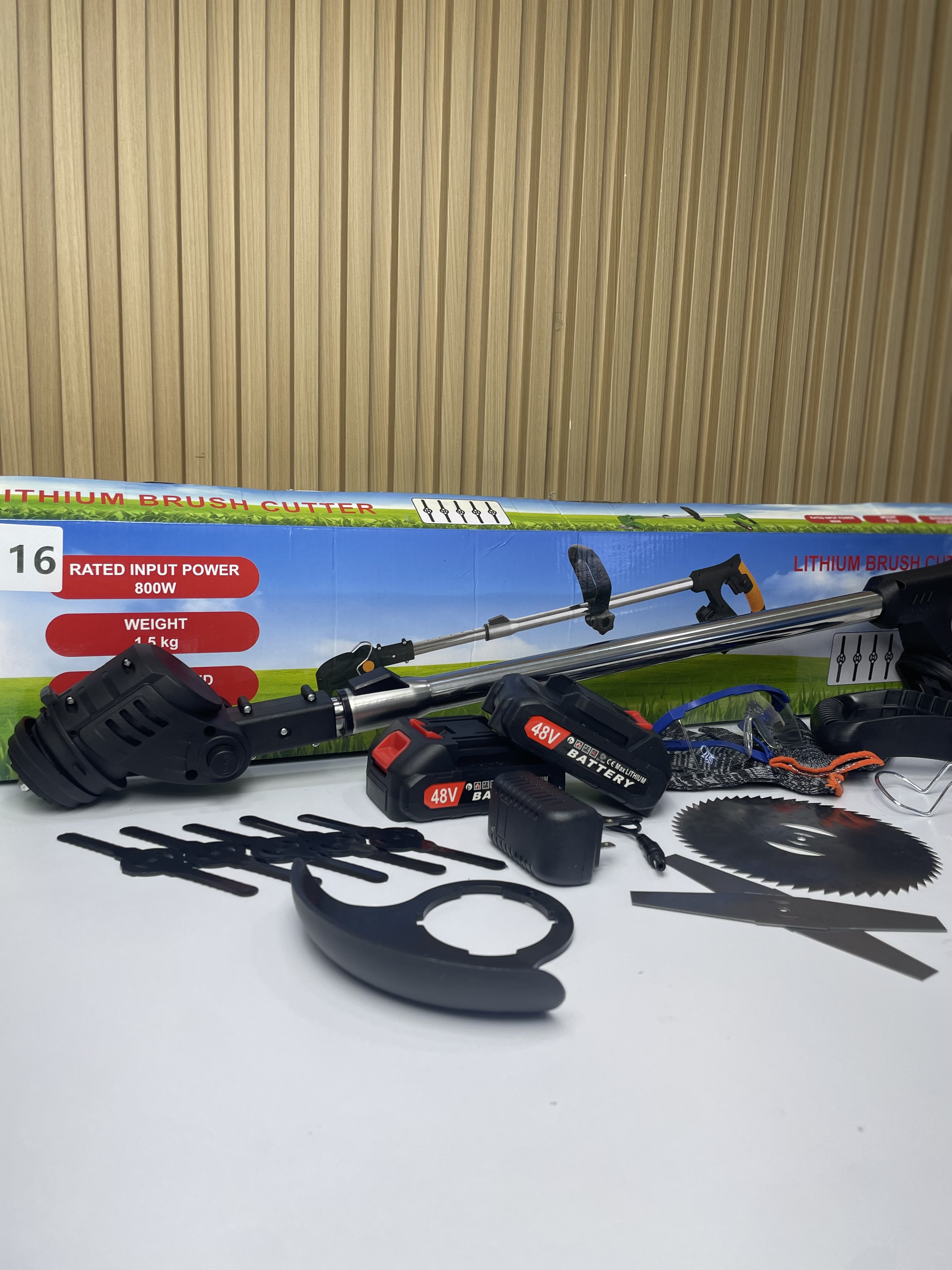 Miniatura 4 de Guadaña Doble Bateria Con Accesorios