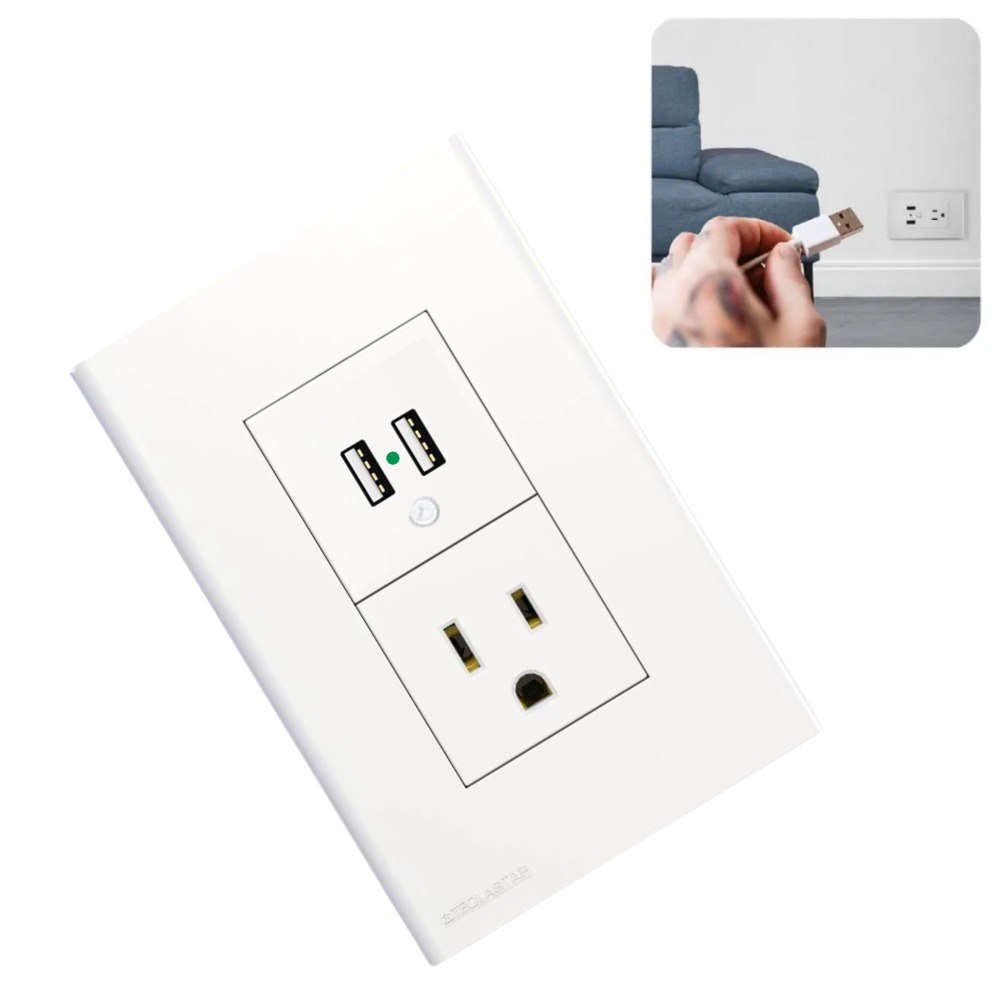 Miniatura 2 de Adaptador Enchufe Tomacorriente USB