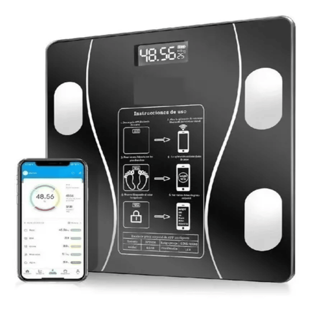 Miniatura 4 de Bascula  pesa en vidrio  bluetooth