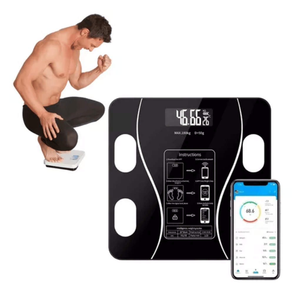 Miniatura 2 de Bascula  pesa en vidrio  bluetooth