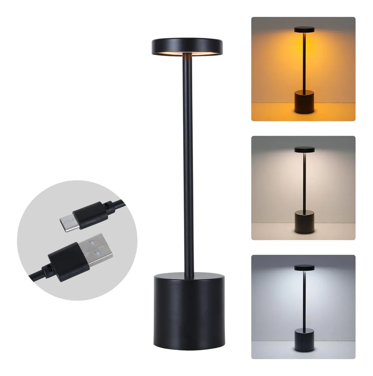 LAMPARA DE MESA RECARGABLE