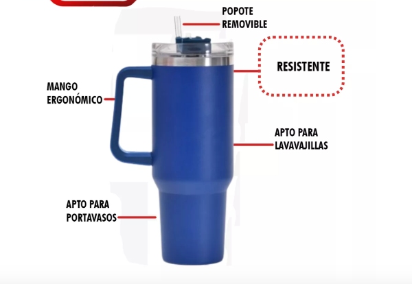 Miniatura 2 de Termo Vaso Botella Térmica Acero Inoxida