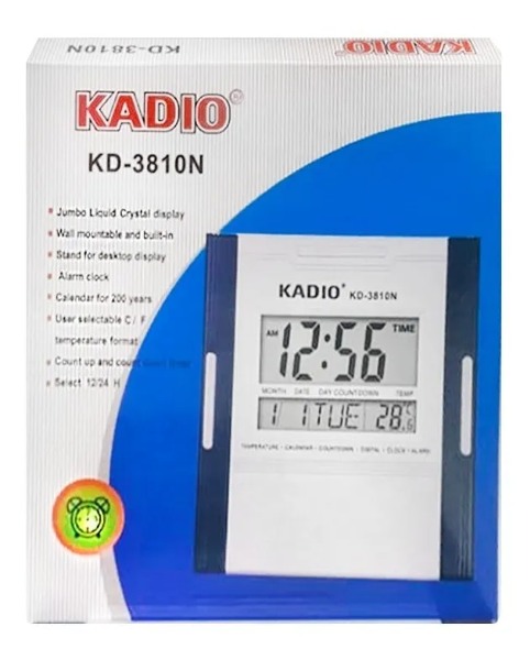 Reloj Digital Temperatura Pared Kadio
