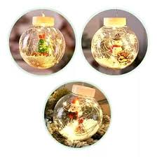 luces navideñas globos papa noel