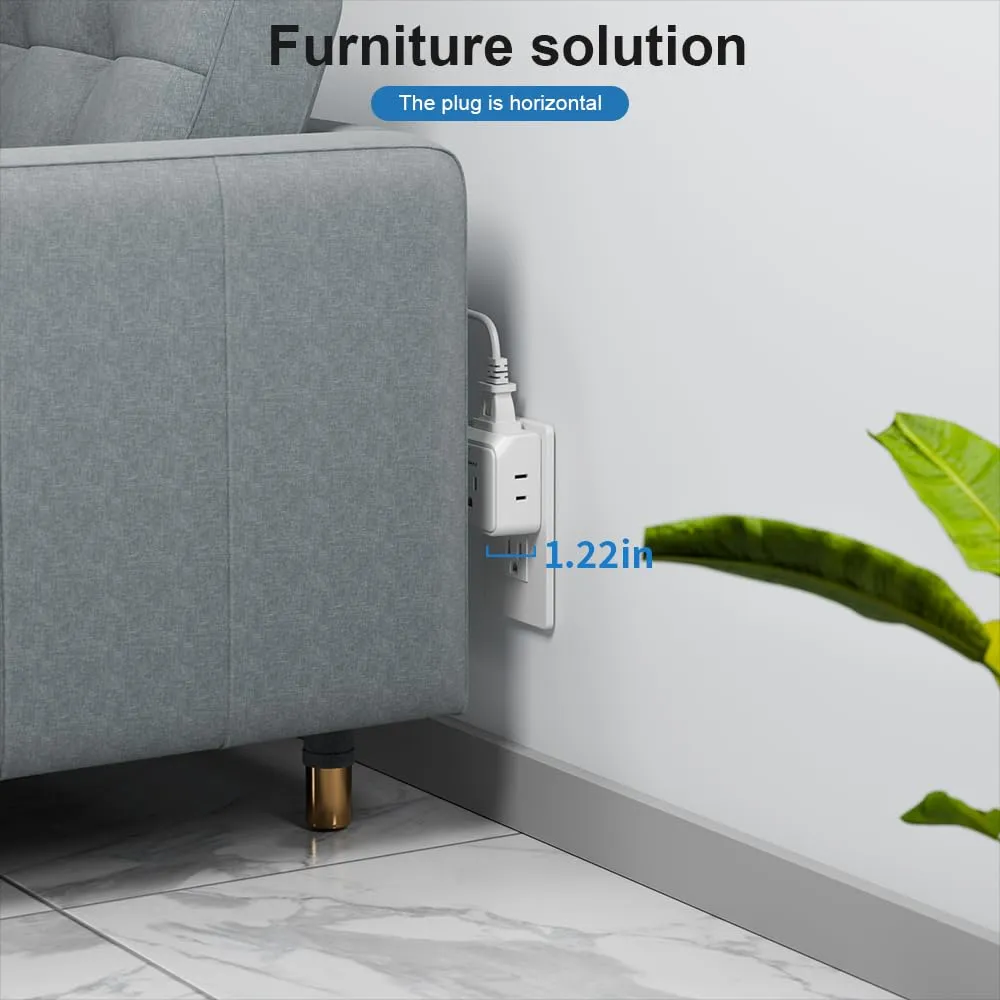 Miniatura 4 de EXTENSOR DE ENCHUFES MULTIPLES X5 TOMAS