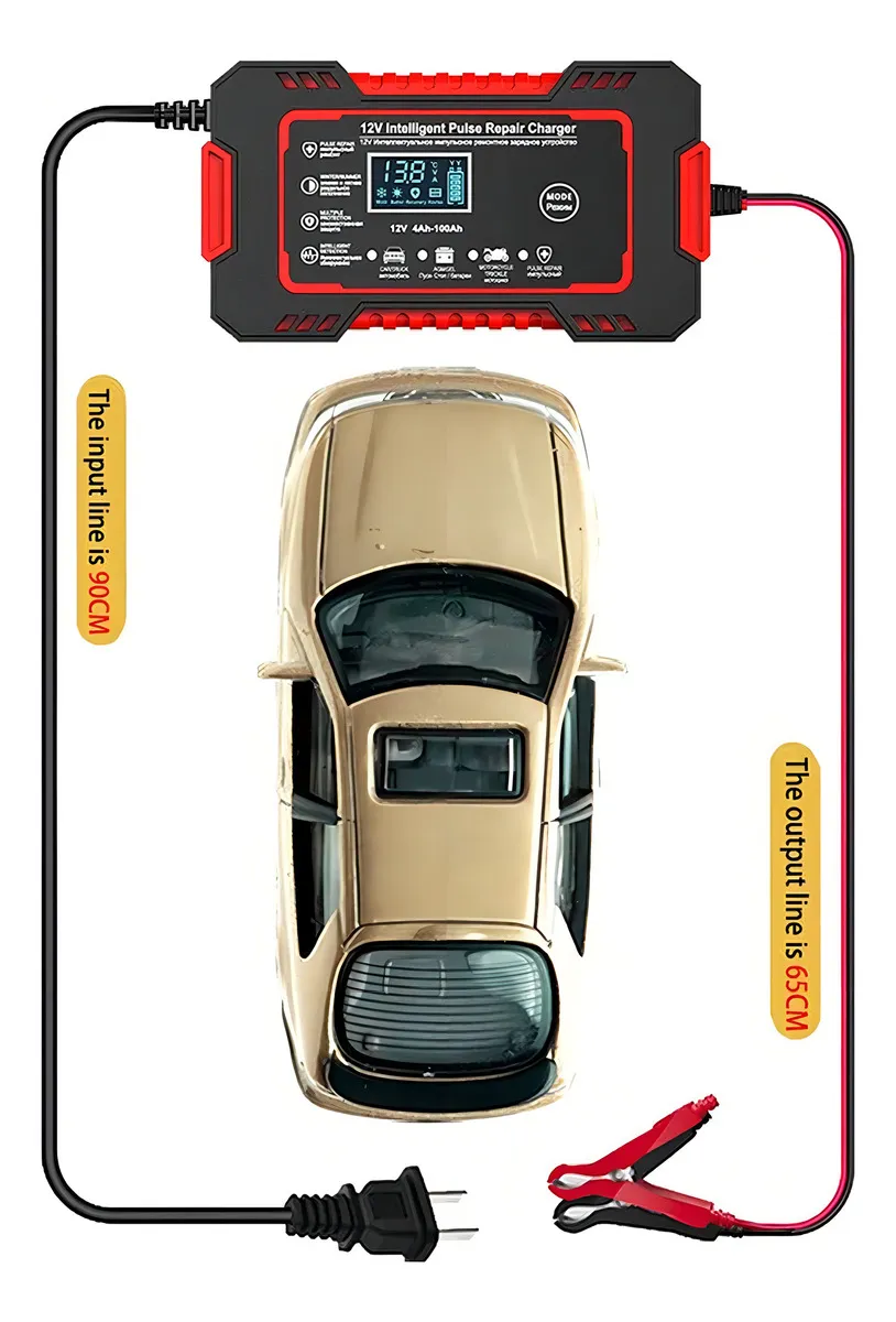 Miniatura 5 de CARGADOR BATERIA CARRO MOTO 12V PANTALLA