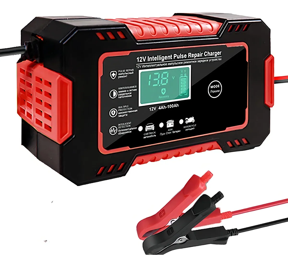 Miniatura 2 de CARGADOR BATERIA CARRO MOTO 12V PANTALLA