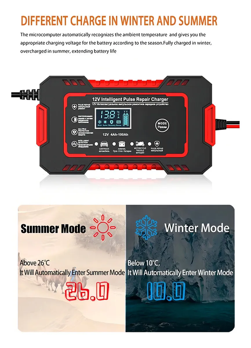 Miniatura 3 de CARGADOR BATERIA CARRO MOTO 12V PANTALLA