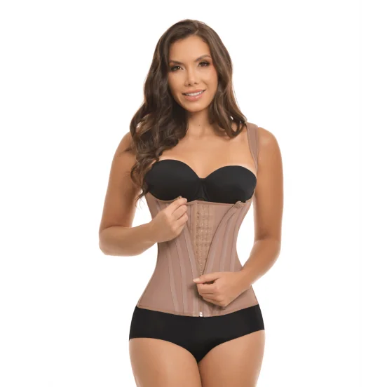 Vista 7 de CHALECO EXTREMO DOBLE AJUSTE - COLOR: BEIGE, TALLA: S