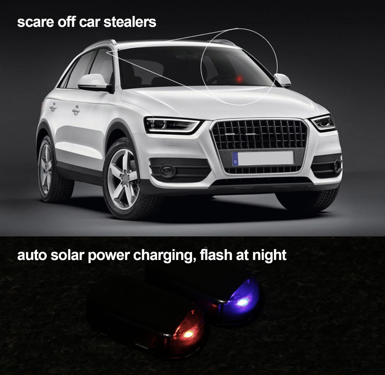 Miniatura 5 de LUZ LED SOLAR SEGURIDAD ANTIRROBO CARRO