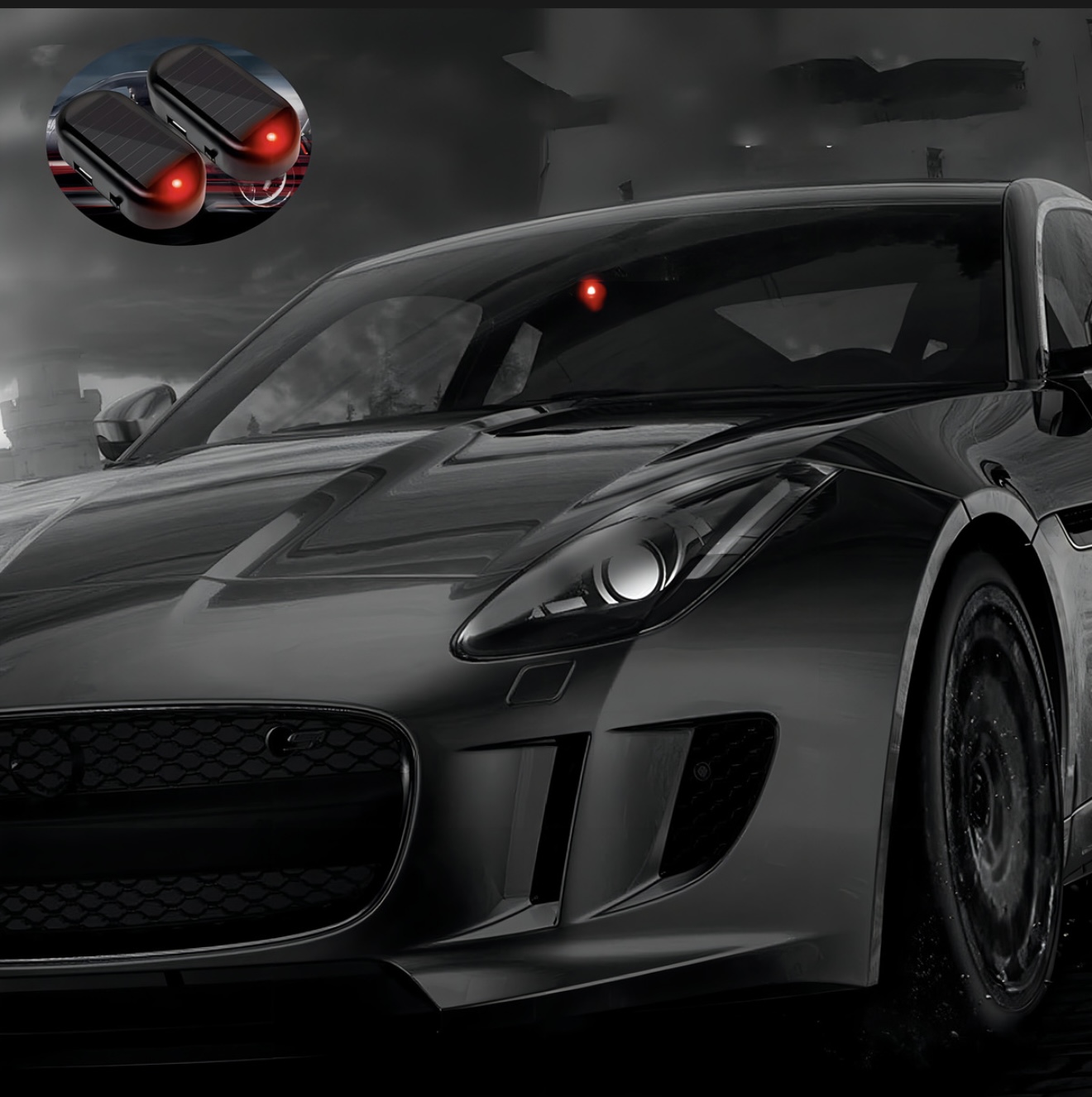 Miniatura 3 de LUZ LED SOLAR SEGURIDAD ANTIRROBO CARRO