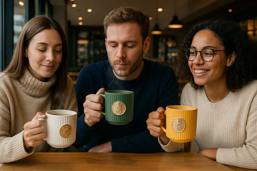 Miniatura 4 de POCILLO DECORATIVO SELLO DORADO