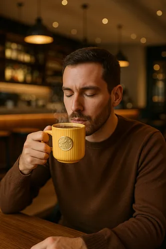 Miniatura 2 de POCILLO DECORATIVO SELLO DORADO