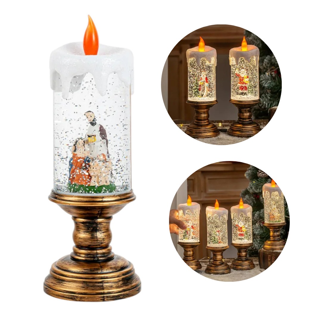Miniatura 3 de Lampara Con Diseño De Vela Navideña