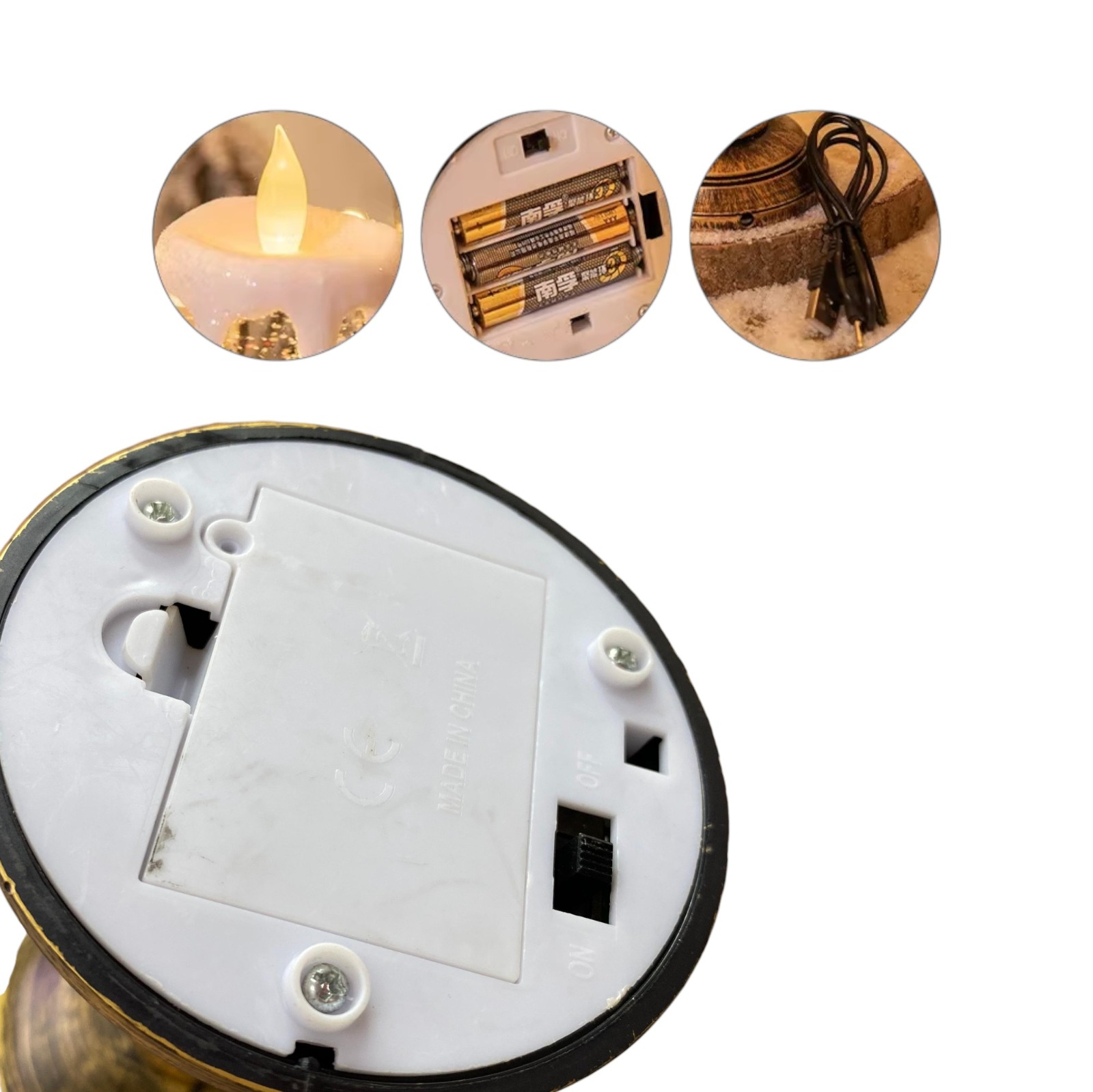 Miniatura 2 de Lampara Con Diseño De Vela Navideña