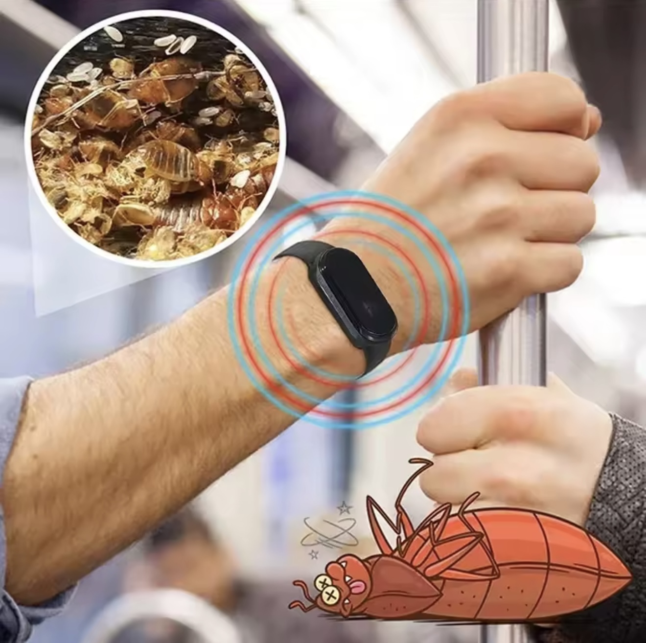 Miniatura 2 de PULSERA REPELENTE MOSQUITOS ULTRASONICA