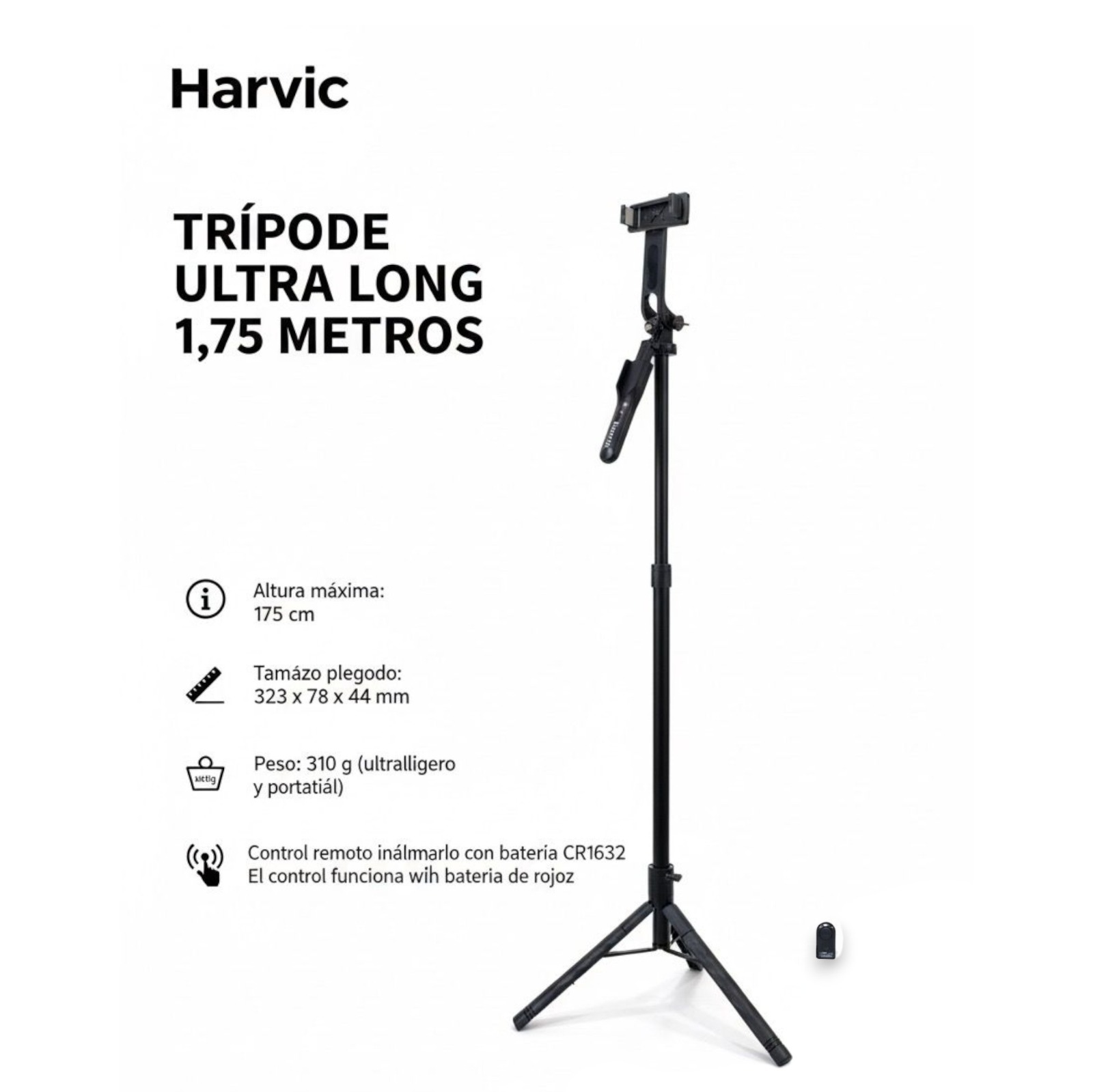 Trípode Ultra Long De 1,75 Metros