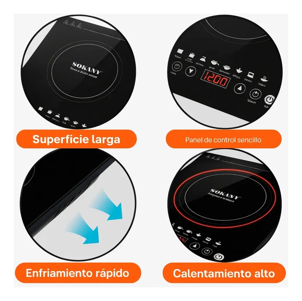 Miniatura 3 de Estufa De Inducción 1 Puesto Sokany