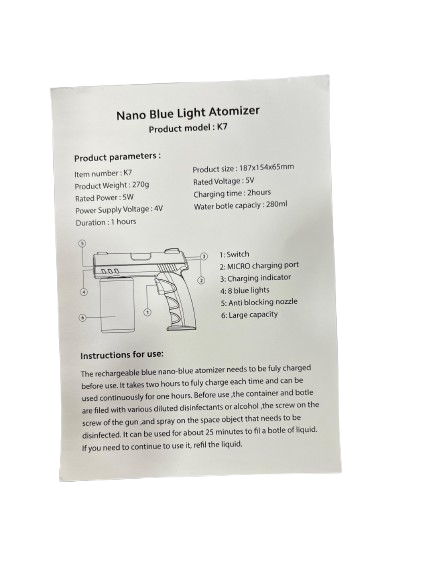 Miniatura 3 de Pistola automatizada luz UV