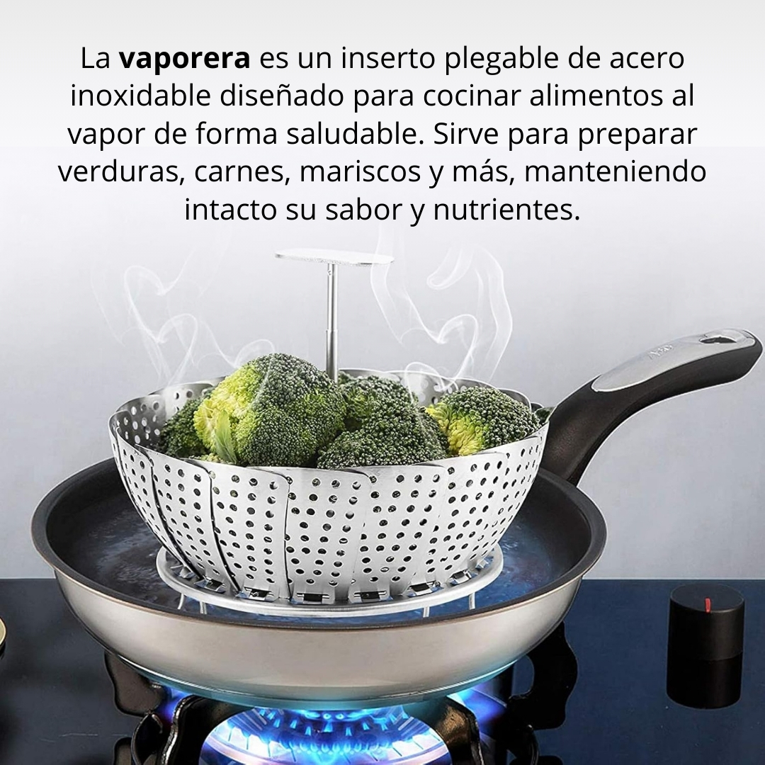 Miniatura 3 de CESTA DE VAPOR EXPANDIBLE DE ACERO