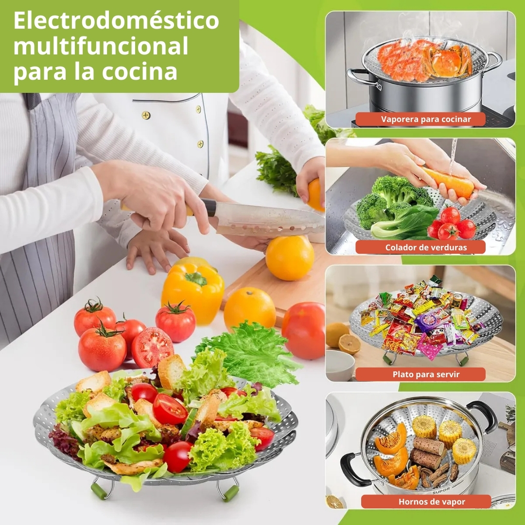 Miniatura 4 de CESTA DE VAPOR EXPANDIBLE DE ACERO